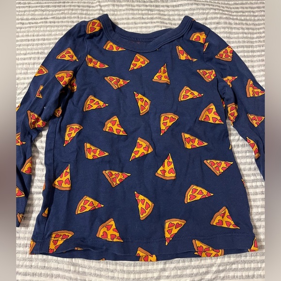 🔆5/$25 Joe Fresh Pizza Long Sleeve Shirt Size 18-24 Months - Picture 1 of 4